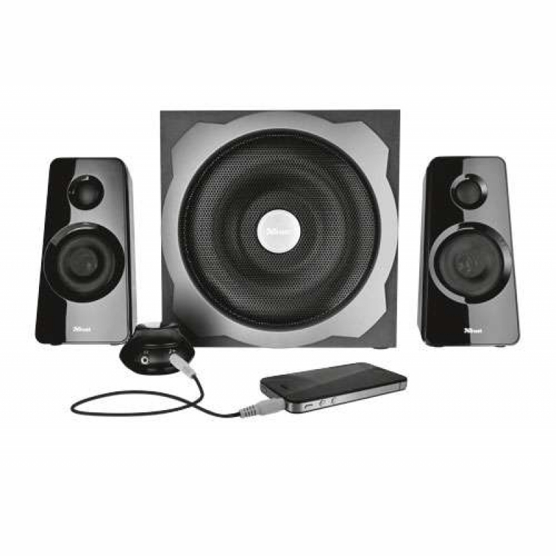 Altavoces Trust Tytan 60W Rms + Mando Negro