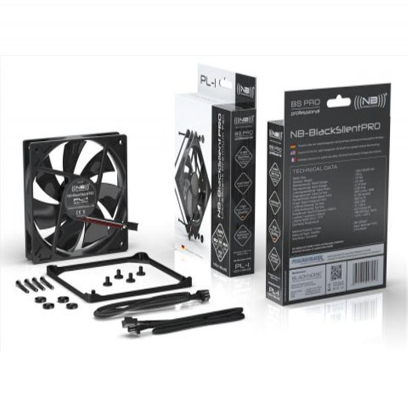 Noiseblocker BlackSilent PRO PL1 - Ventilador 12 cm
