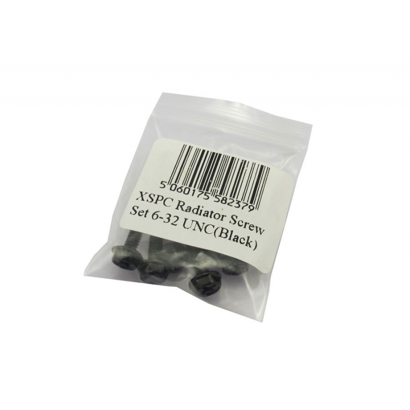 XSPC Screw Set 6-32UNC Negro - Tornillos