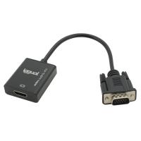 iggual VGA a HDMI + Audio + MicroUSB - Adaptador