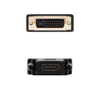 Nanocable Adaptador DVI Macho 24+1 Pines a HDMI Hembra - Adaptador