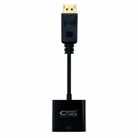 Nano Cable Conversor Displayport a SVGA Displayport /M-SVGA/H Negro 15 cm - Adaptador Displayport