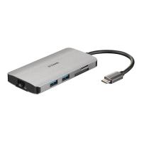 D-Link DUB-M810 USB-C 3xUSB 3.0 1xThunderbolt 1xHDMI 1xRJ45