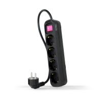 Nanocable Interruptor 4 Tomas 1.4m Negro