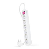 Nanocable Interruptor 6 Tomas 1.4m Blanco