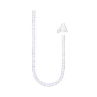 Nanocable Organizador Flexible 25mm 1.0m Blanco