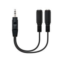 Nanocable 2 Jack 3.5H a 1 Jack 3.5m
