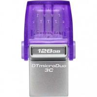 Kingston DataTraveler MicroDuo 3C 128GB USB Tipo C Plata