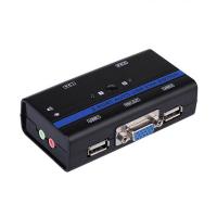 Aisens A111-0064 KVM VGA USB 1U-2PC+Cable Negro