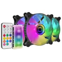 Mars Gaming MF-3DKIT 120mm + HUB Triple Pack ARGB Negro