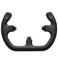 Asetek SimSports GT Open D Llanta De Cuero Negro