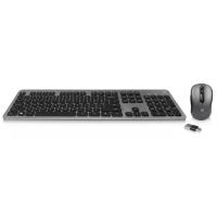 Ewent EW3272 Slim Inalámbrico Gris Negro