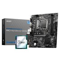 Intel Core i5-12400 4.4GHz Tray + MSI PRO H610M-G DDR4