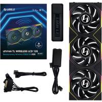 Lian Li Uni Fan TL120 Wireless LCD ARGB 120mm Triple Pack Negro