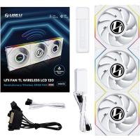 Lian Li Uni Fan TL120 Wireless LCD ARGB 120mm Triple Pack Blanco