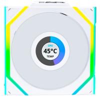 Lian Li Uni Fan SL120 Wireless LCD ARGB Reverse Blade 120mm Blanco