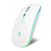 Subblim LED Dual Flat 1600 DPI Wireless RGB Blanco