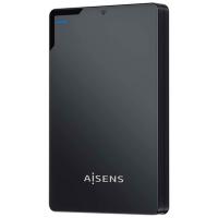 Aisens ASE-2520B 2.5 pulgadas SATA USB 3.1 Sin Tornillos Negra