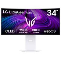 LG UltraGear OLED Smart 34GX90SA-W 34 pulgadas WQHD 2K OLED 240Hz 0.03ms HDR FreeSync/G-Sync Curvo