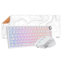 Royal Kludge RKR75 ISO-ES + Powercolor Alphyn AM10 + Phoenix Stratos Cuero 90x 40cm Blanco