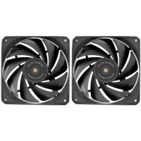 Mars Gaming MF-NCLX2 120mm Doble Pack Negro