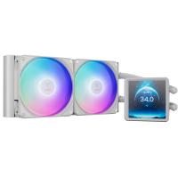 Gamdias Aura GL240 LCD ARGB Blanco