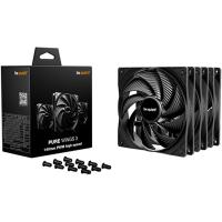 be quiet! Pure Wings 3 140mm Triple Pack HS Negro