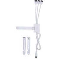 Lian Li Conector USB 2.0 Macho A 3 Hembra Blanco