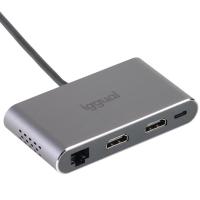 iggual Tipo C 8 En 1 2xHDMI 2xUSB 2xSD RJ45 PD100W
