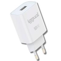 iggual 1xUSB Carga Rápida QC3.0 18W