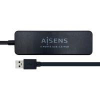 Aisens A106-0399 USB 3.0 Tipo A Macho A 4xTipo A Hembra 30cm Negro