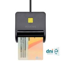 Aisens ASCR-SN01-BK Inteligente DNI USB 2.0 Negro