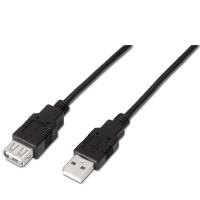 Aisens A101-0015 USB 2.0 M - H 1.0m Negro