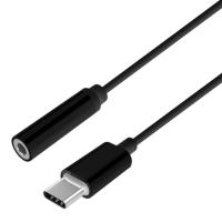 Aisens A109-0385 USB-C A Audio Estilo Apple 15cm Negro