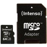 Tarjeta Memoria Intenso 3423490 microSD UHS-I Premium 64GB C/Adap