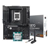 AMD Ryzen 7 9850X3D 5.6GHz Tray + Asus X870 MAX GAMING WIFI7