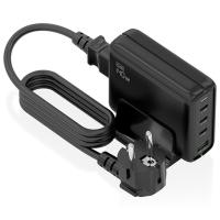 Aisens 140W GaN ASCH-140W4P056-BK (3xUSB-C) PD3.1 QC4.0 QC5.0 + (1xUSB-A) QC3.0 Negro