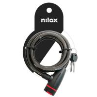 Nilox Candado NXPLCABLELOCK Acero Inoxidable 1.3m Para Bici Y Patín Eléctrico Negro