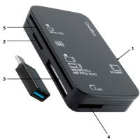 Coolbox CRE4AC DNIE/Tarjetas Externas + Adaptador USB-C