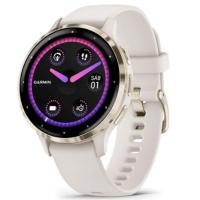 Garmin Venu 3S 41mm Acero Gris Gold Con Correa Beige