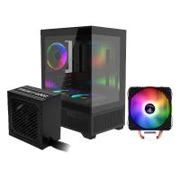 COOLPC Titan Frame ARGB Negro + Gamdias Boreas E1-410 Negro + Gamdias Helios E1-600 Pro 80 Plus 600W