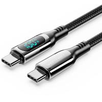 Vention (TAYBAV) USB-C A USB-C 2.0 5A 100W 1.2m Negro Con Pantalla LED