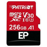Patriot MicroSD EP V30 A1 256GB Class 10 UHS-I U3 V30 A1 (4K Con Adaptador SD) Rojo Y Negro