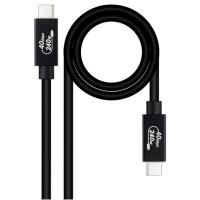 Nanocable 10.01.5001 USB4 Gen3x2 Video 8K@60Hz 4K@120Hz 240W 40Gbps 1m Negro