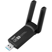 iggual Dual Band AC1300 USB 3.0 Con 2 Antenas Externas 2.4GHz 400Mbps / 5GHz 867Mbps Negro