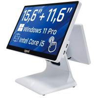 iggual Dual 15.6 pulgadas FHD + 11.6 pulgadas HD Intel Core i5-8350U 8GB 256GB Táctil Wi-Fi W11P Blanco