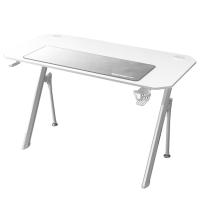 Drift DZ175 White 120x60cm Alfombrilla XL Soporte Auriculares Y Bebidas Avanzado Blanca
