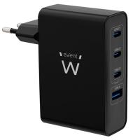 Ewent EW1336 Rápido GaN Fast 100W 4 Puertos USB