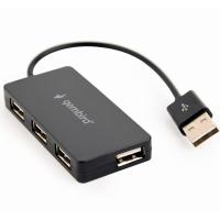 Gembird USB 2.0 4 Puertos 15cm Negro