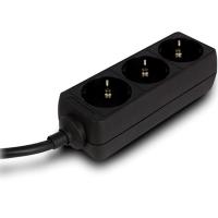Ewent EW3959 3 Tomas Schuko Con Protección Infantil 1.5m Negro